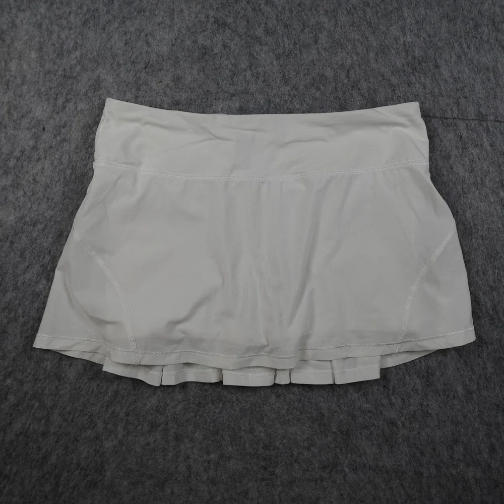 Lululemon Skirt Women 6 Tall White Circuit Breaker Pleated‎ Tennis Golf Skort